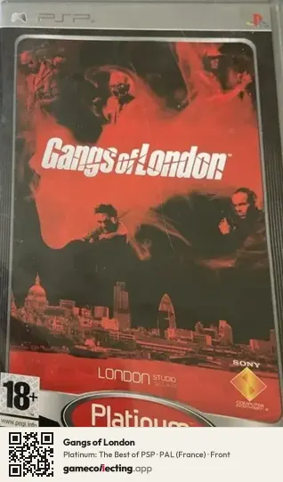 Gangs of London PlayStation Portable, France box front