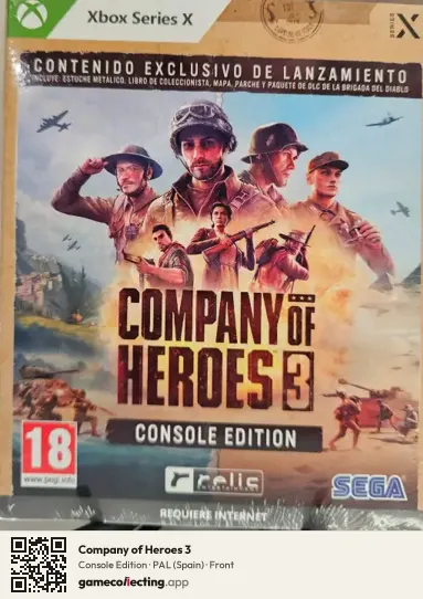 Company of Heroes 3 Xbox Series X, Spain box front