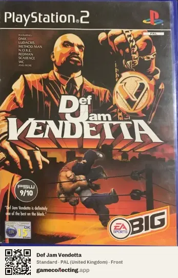Def Jam Vendetta PlayStation 2, United Kingdom box front