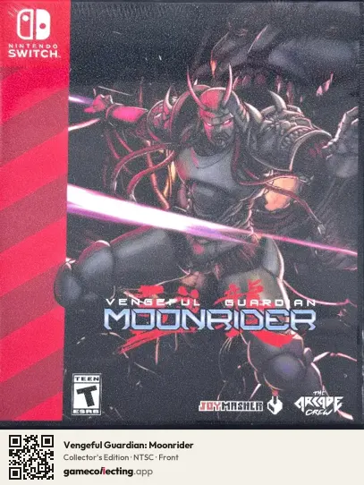 Vengeful Guardian: Moonrider Nintendo Switch, NTSC box front