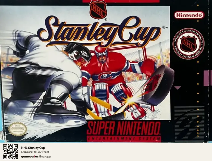 NHL Stanley Cup Super Nintendo Entertainment System, NTSC box front