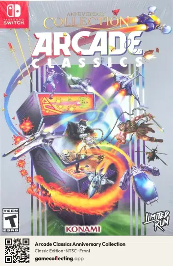 Arcade Classics Anniversary Collection Nintendo Switch, NTSC box front