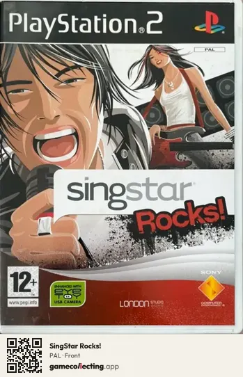 SingStar Rocks! PlayStation 2, PAL box front