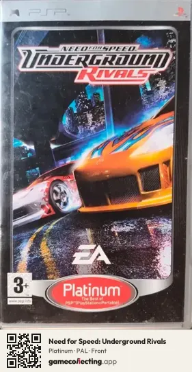 Need for Speed: Underground Rivals PlayStation Portable, PAL box front