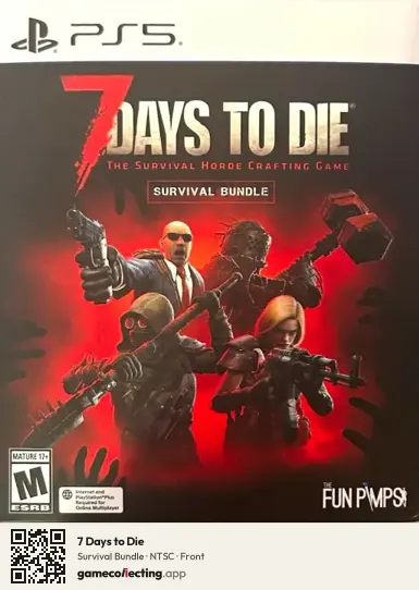 7 Days to Die PlayStation 5, NTSC box front