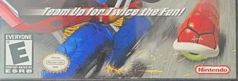 Mario Kart: Double Dash!!, the ESRB box on its front