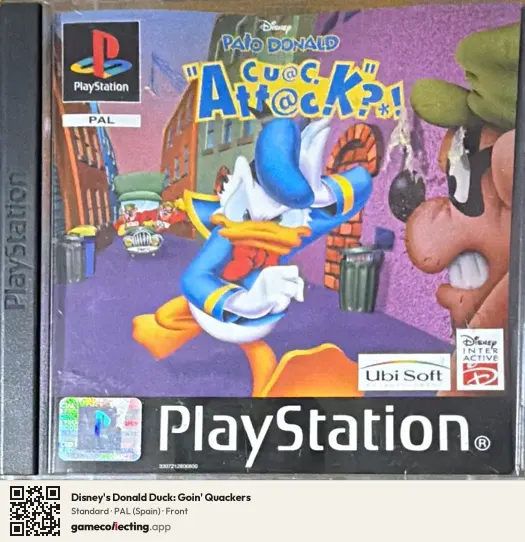 Disney's Donald Duck: Goin' Quackers PlayStation, Spain box front
