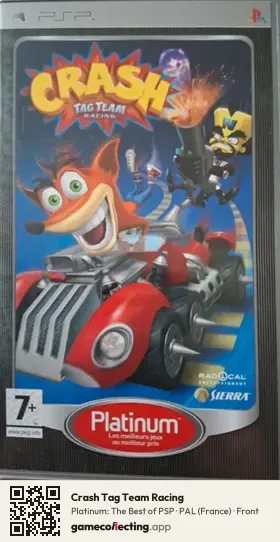 Crash Tag Team Racing PlayStation Portable, France box front