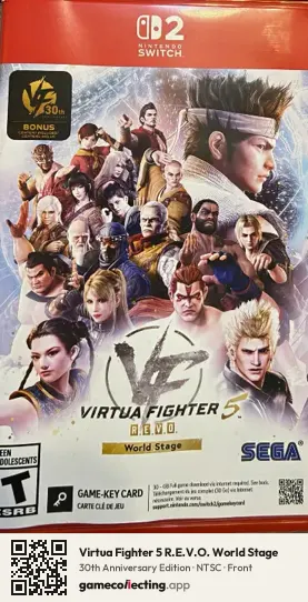 Virtua Fighter 5 R.E.V.O. World Stage Nintendo Switch 2, NTSC box front