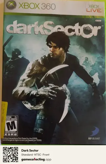 Dark Sector Xbox 360, NTSC box front