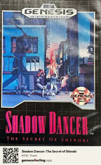 Shadow Dancer: The Secret of Shinobi Sega Mega Drive / Genesis, NTSC box front