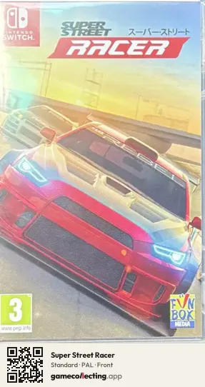 Super Street Racer Nintendo Switch, PAL box front