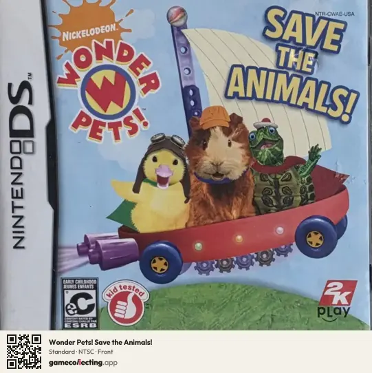 Wonder Pets! Save the Animals! Nintendo DS, NTSC box front