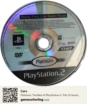 Cars PlayStation 2, PAL disc