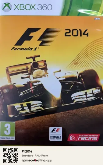 F1 2014 Xbox 360, PAL box front