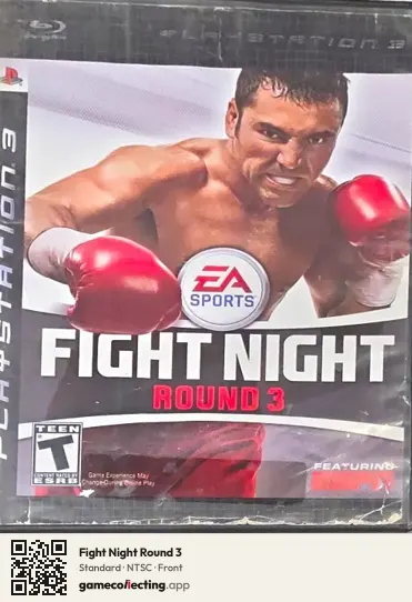 Fight Night Round 3 PlayStation 3, NTSC box front