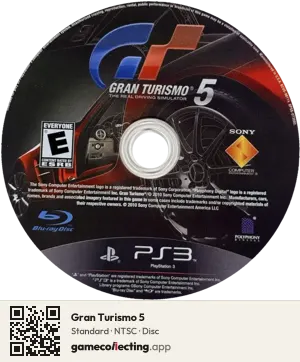 Gran Turismo 5 PlayStation 3, NTSC disc