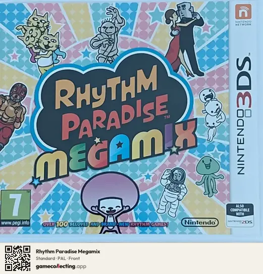 Rhythm Paradise Megamix Nintendo 3DS, PAL box front