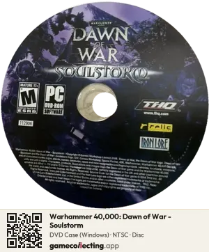Warhammer 40,000: Dawn of War - Soulstorm Computer, NTSC disc