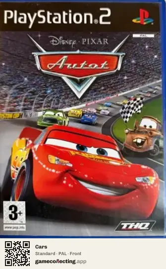 Cars PlayStation 2, PAL box front