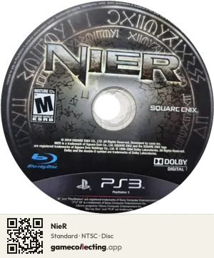 NieR PlayStation 3, NTSC disc