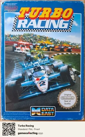 Turbo Racing Nintendo Entertainment System, PAL box front