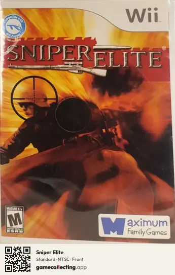 Sniper Elite Nintendo Wii, NTSC box front