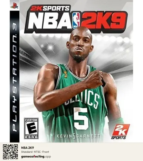 NBA 2K9 PlayStation 3, NTSC box front