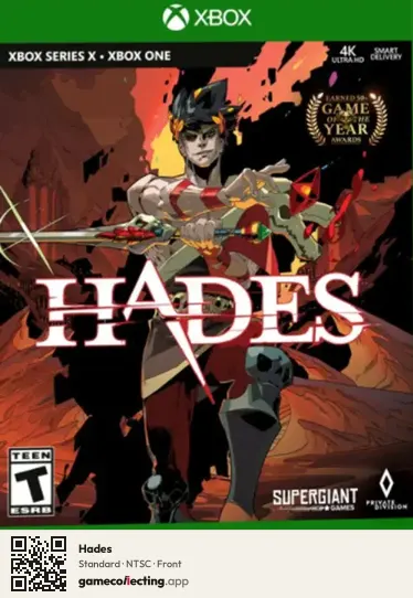 Hades Xbox Series X, NTSC box front