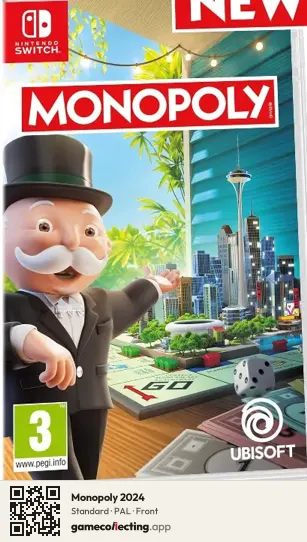 Monopoly 2024 Nintendo Switch, PAL box front