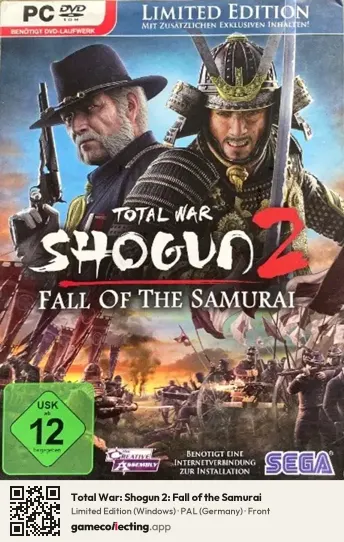 Total War: Shogun 2: Fall of the Samurai Computer, Germany box front