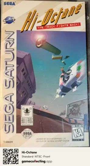 Hi-Octane Sega Saturn, NTSC box front