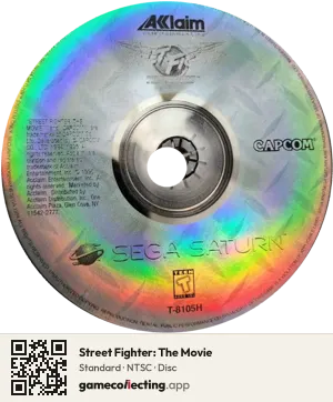 Street Fighter: The Movie Sega Saturn, NTSC disc