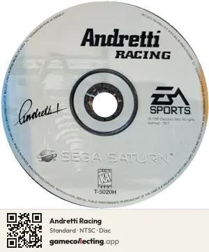 Andretti Racing Sega Saturn, NTSC disc