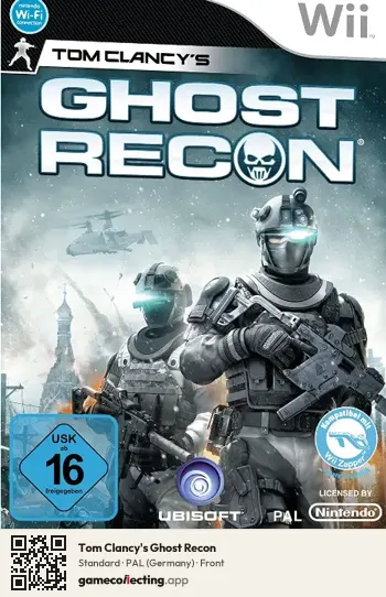 Tom Clancy's Ghost Recon Nintendo Wii, Germany box front