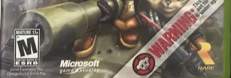 Conker: Live & Reloaded, the ESRB box on its front