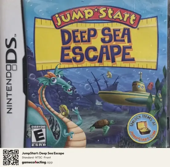 JumpStart: Deep Sea Escape Nintendo DS, NTSC box front