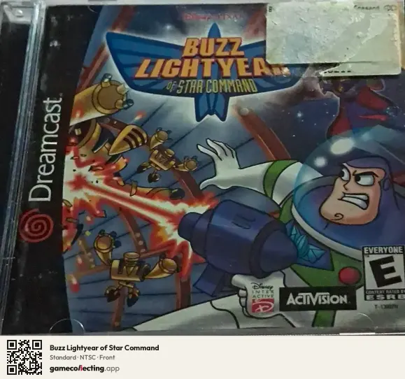 Buzz Lightyear of Star Command Sega Dreamcast, NTSC box front