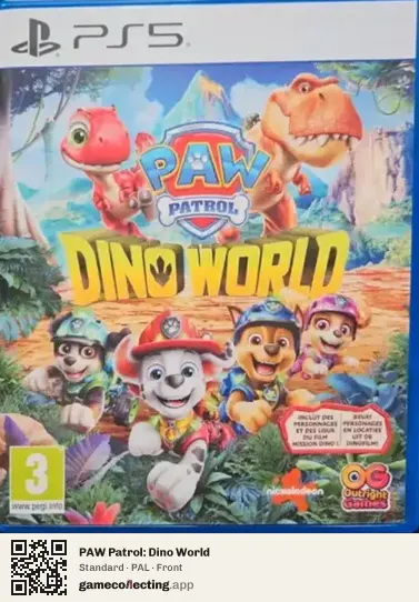 PAW Patrol: Dino World PlayStation 5, PAL box front