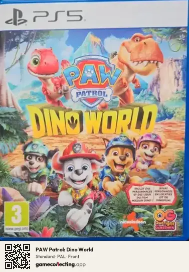 PAW Patrol: Dino World PlayStation 5, PAL box front