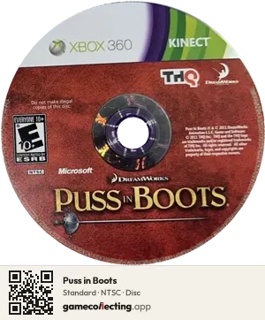 Puss in Boots Xbox 360, NTSC disc