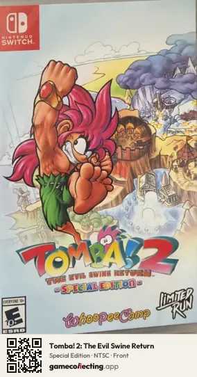 Tomba! 2: The Evil Swine Return Nintendo Switch, NTSC box front