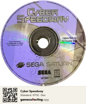 Cyber Speedway Sega Saturn, NTSC disc