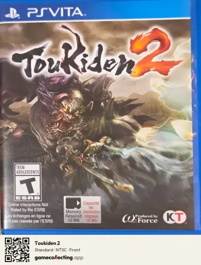 Toukiden 2 PlayStation Vita, NTSC box front