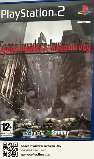 Space Invaders: Invasion Day PlayStation 2, PAL box front