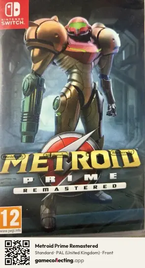Metroid Prime Remastered Nintendo Switch, United Kingdom box front