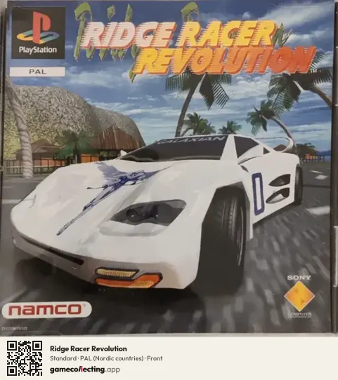 Ridge Racer Revolution PlayStation, Nordic countries box front