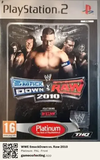 WWE SmackDown vs. Raw 2010 PlayStation 2, PAL box front
