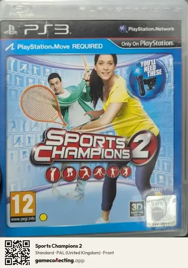 Sports Champions 2 PlayStation 3, United Kingdom box front