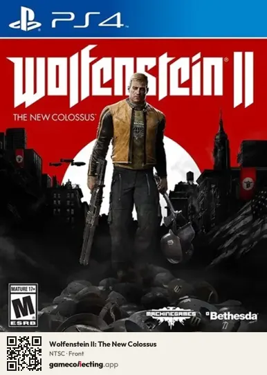 Wolfenstein II: The New Colossus PlayStation 4, NTSC box front